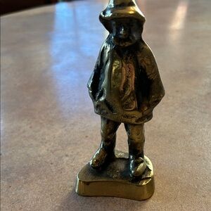 Solid Brass Peterson Brass Vintage Ship Captain Figurine Statue